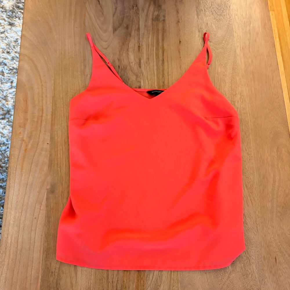 Banana Republic Bright Coral V-Neck Camisole